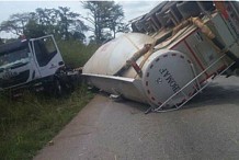 Axe Tiebissou-Bouaké: Un camion se 